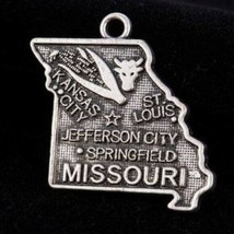 State of Missouri Charm Silver Plated Midwest New - £5.56 GBP