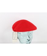 NOS Vintage 90s Streetwear Kangol Blank Wool Cabbie Newsboy Cap Hat Red ... - $75.00 CAD