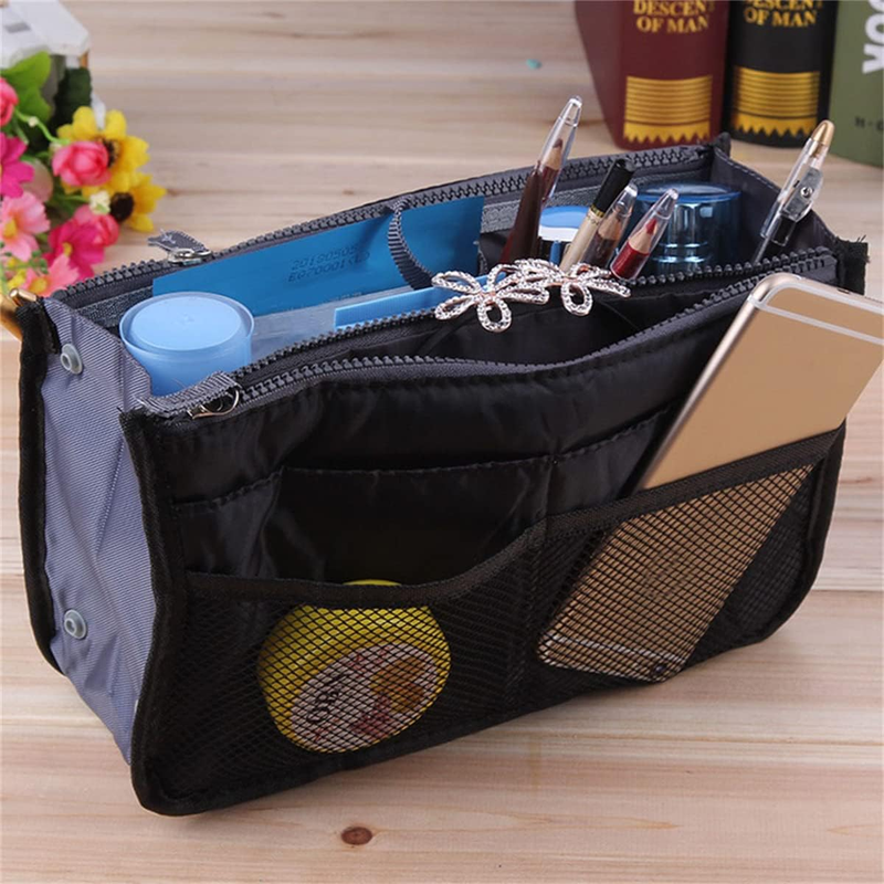 US Large Capacity Purse Organizer Nylon Multiple Pockets Handbag Organizer with  Item image 4