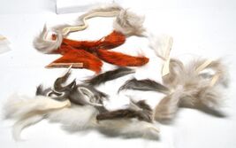 Hareline Rabbit Strips Fly Tying Material Zonker Cut 4 Assorted Colors #564 - $3.95