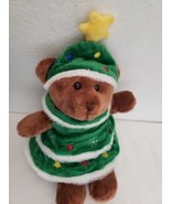 Hobby Lobby Christmas Tree Bear Plush Stuffed Animal Holiday Brown Green... - £15.55 GBP