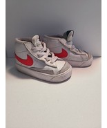 Nike Toddlers Size 5 C  Blazer Mid &#39;77 Sneakers White/Orange ish Red DA4... - $27.12