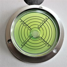 Large Flanged Metal Circular Angle Spirit Bubble, 90mm, Surface Level GR - $48.16