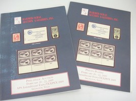 Stamp Auction Catalog Harmer Schau February 2009 w Color Plates in Separate Book - £7.90 GBP