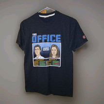 The Office Shirt Homage Black NBA Jam Shirt Halpert &amp; Beesly Mens Size XS 32×24 - $14.52