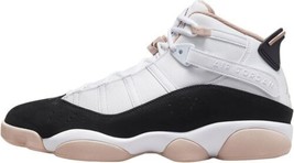Jordan Mens Air Jordan 6 Rings Sneakers,White/Fossil Stone/Black,8.5 - $168.30