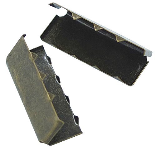 Bluemoona 100 Pcs - 1" 25mm Belt Buckle End Tip For Webbing Tag Bag Polypropylen