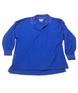 Vintage Boss by IG Design Polo Rugby Shirt Mens L Blue Chest Logo Long S... - £35.48 GBP