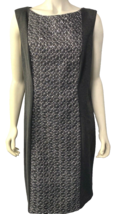 Chico&#39;s Dar Gray Sleeveless Dress with Sequin and Lace Front, Size 16 - $18.99