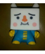 Kidrobot Dunny 2009 Vinyl Blue Tofu Square Head Devil Robots  Figure Toy - $11.09