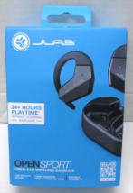 JLab Open Sport Open-Ear Wireless Earbuds, Flexible Earhook - Black - $23.74