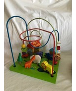 ZOO HOUSE BEADS ANIMAL WIRE BABY DEVELOPMENTAL TOY TOP PART ONLY FLOOR T... - $14.99
