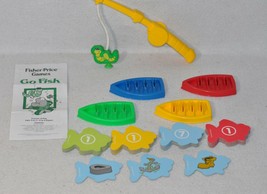 Complete Fisher Price Games Go Fish Fish Catching Color-Matching Fun 0619!!! - £11.98 GBP