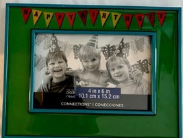 4X6&quot; MULTI-COLOR Happy Birthday Celebration Picture Frame Michaels Connections - £10.47 GBP