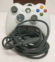 Official OEM White Microsoft XBOX 360 Wired Controller Tested Working! - £18.48 GBP