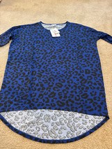 Lularoe Irma Animal Print Tunic Top Size S Women&#39;s Short High Low New - £13.29 GBP