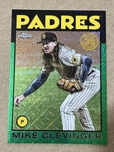 2021 Topps Chrome Silver Pack GREEN #86TC29 Mike Clevinger Padres SN 01/99  - £4.95 GBP