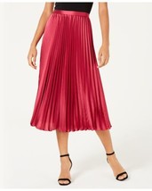 Lucy Paris Womens Talia Pleated A Line Skirt Color Magenta Size X-Small - £71.05 GBP