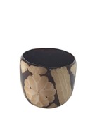 Vintage Chunky Brown Bakelite Bangle Bracelet Carved Floral Geometric Ca... - $56.43