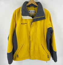 Columbia Cross Terra Skit Jacket Mens Size Medium Yellow Gray Zip Up Jacket - £46.74 GBP