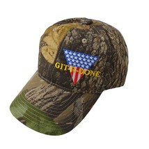 NWT Realtree Hardwoods Camo GIT-R-DONE Ball Cap Baseball Hat Larry The Cable Guy - £11.37 GBP