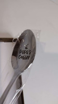 Papa&#39;s coffee Spoon Gifts for Coffee Lovers Daddy Papa Fathers Day Birthday - £7.39 GBP