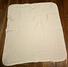 Just Born Thermal Waffle Weave Baby Blanket White &amp; Pink Polka Dot 26&quot;x30&quot; - £13.44 GBP