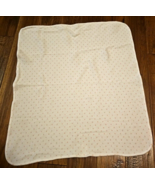 Just Born Thermal Waffle Weave Baby Blanket White &amp; Pink Polka Dot 26&quot;x30&quot; - $16.82