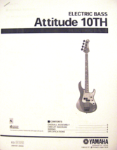 Yamaha Attitude 10TH Bass Guitar Service Manual and Parts List Booklet - £7.74 GBP