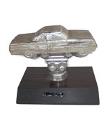 5&quot; Cast Metal Auto Racing Trophy Award Figure Muscle Car Blank Plaque Label - $182.74 MXN