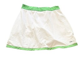 Adidas Adipure ClimaLite Tennis Golf Skort Womens XS White Green Skirt image 4