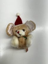 Russ Berrie Plush Stuffed Animal Christmas Mouse Vintage - $6.77