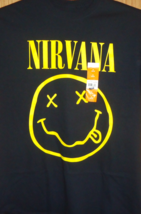 Nirvana Men&#39;s T-Shirt Size Medium Smiley Face Official Product. - £10.93 GBP