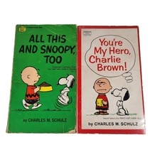 Lot of 2 Vintage Peanuts Charlie Brown Snoopy Comic Books 1960s Paperback - £3.89 GBP