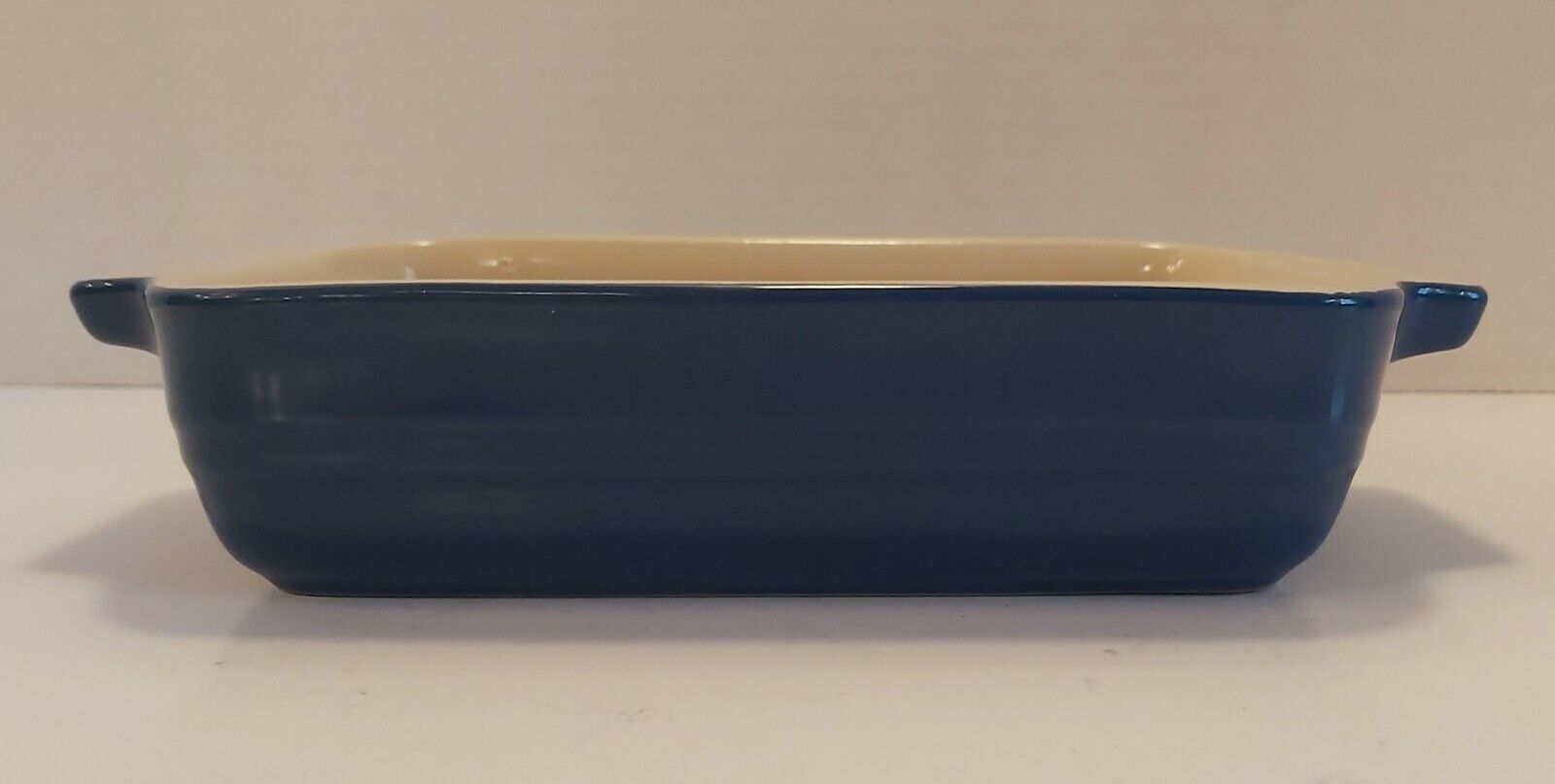 Le Creuset 5x7 Rectangle Heritage Baking Dish Cobalt Blue Solid Color 1.8 Quart - $40.64