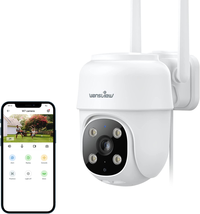 Wansview 2K Security Cameras Wireless Outdoor-2.4G Wifi Home Security Cameras vi - £35.85 GBP