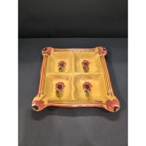 Fleur Rouge Ambiance Collection Condiment Tray, Serving Platter, Elegant... - $187.39 MXN