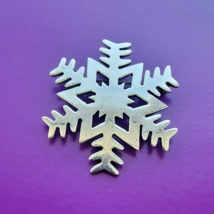 VINTAGE MEXICAN 925 STERLING SILVER SNOWFLAKE BROOCH PENDANT - $875.72 MXN