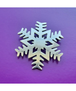 VINTAGE MEXICAN 925 STERLING SILVER SNOWFLAKE BROOCH PENDANT - $47.52