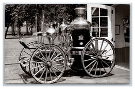 Sidney Steam Fire Engine Carillion Park Dayton Ohio OH Chrome Postcard L18 - $7.87