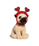 FAO Schwarz 12&quot; Sparklers Plush Pug Toy with Removable Red Heart Boppers - €18,33 EUR