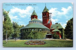 University of Michigan Library Ann Arbor MI 1911 DB Postcard P13 - £3.91 GBP