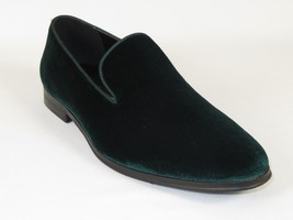 Mens Santino Luciano Shoes Soft Velvet Slip on Loafer Formal C351 Emeral... - £47.54 GBP