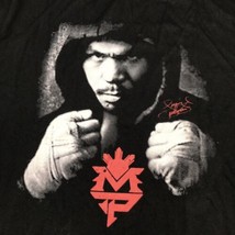 Manny Pacquiao Black Boxing T-Shirt Sz XXL -- Clothesline Cotton Blend - £12.62 GBP