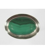 Vintage Malachite Sterling Silver Ring (Size 7.75) - $2,418.18 MXN