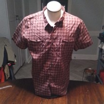 Structure Red Plaid Button Down Shirt, XXL Men&#39;s Flannel, Checkered Top, NWT - £7.82 GBP