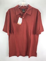 Monseau Bambo Fiber Men Small Polo Shirt Breathe EZ Red Short Sleeve Piq... - $29.69