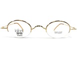 Jean Lafont L694 39 1057 Eyeglasses Frames Gold Round 22KT Gold Plated 3... - $261.58
