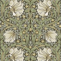 William Morris Haokhome 94028-1 Vintage Floral Wallpaper Peel And Stick - $39.94