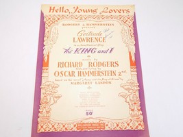 Vintage Sheet Music Score 1951 Hello Young Lovers From The King And I - £6.96 GBP